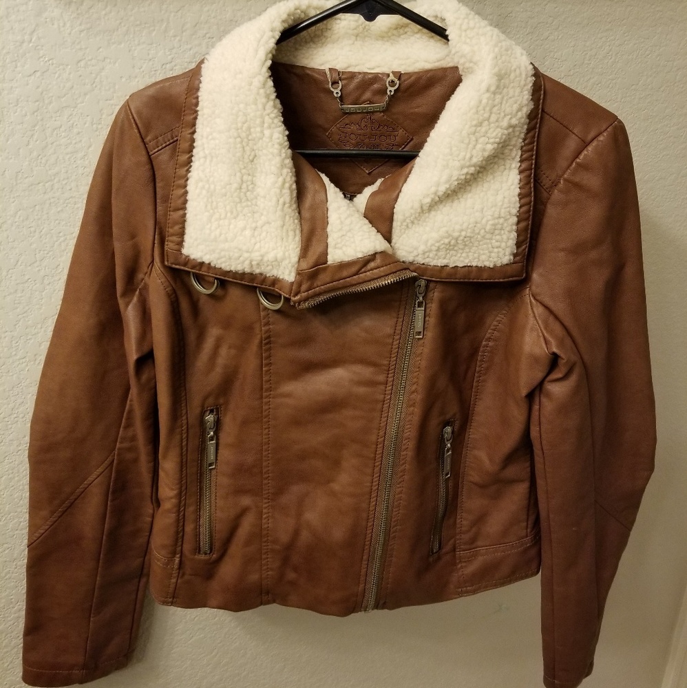 Jou Jou Faux Leather Jacket